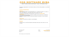 Desktop Screenshot of cds-software.be
